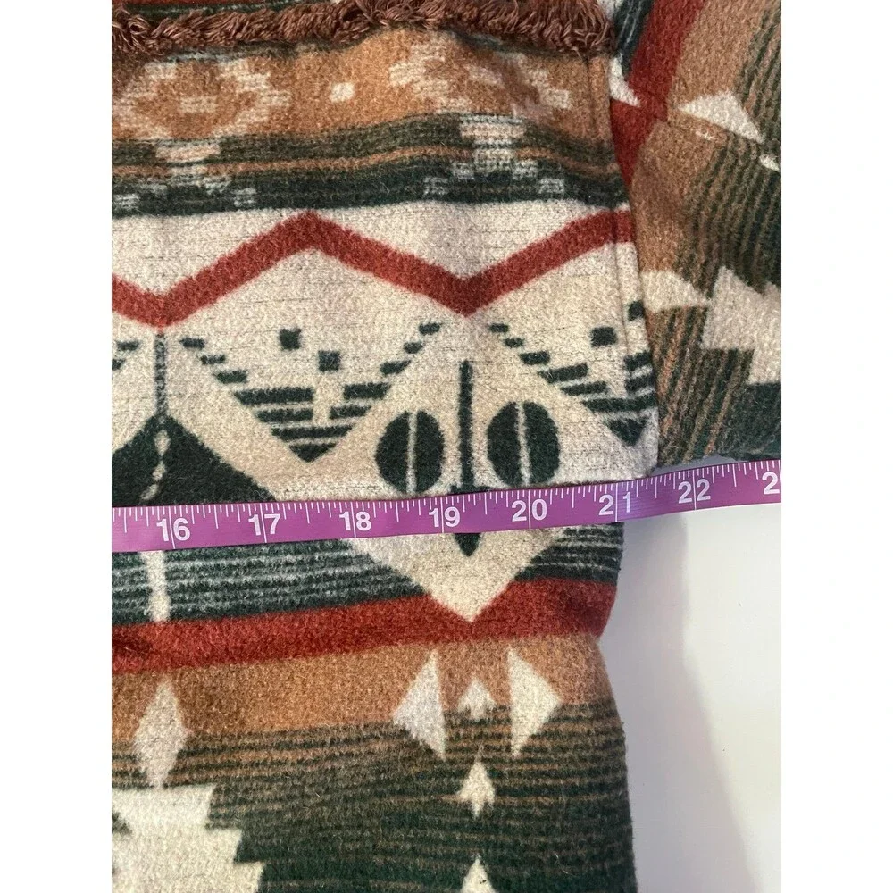 New In Green, Brown, Tan, Rust Tribal Printed Shirt Jacket
